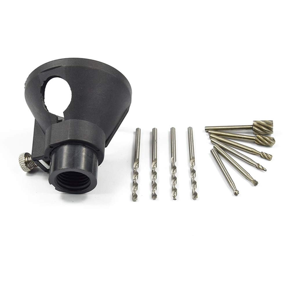 11-Piece Mini Locator Horn Drill Set - 68x60mm Rotary Accessories for DIY Metalworking & Woodworking | Perfect for Precision Drilling, Engraving, and Craft Projects
