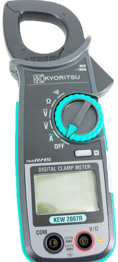 KYORITSU 2007R Digital AC Clamp Meter - True RMS Clamp Tester with Safety Jaw for Accurate Electrical Measurements | Ideal for Electricians, HVAC Technicians & Industrial Maintenance