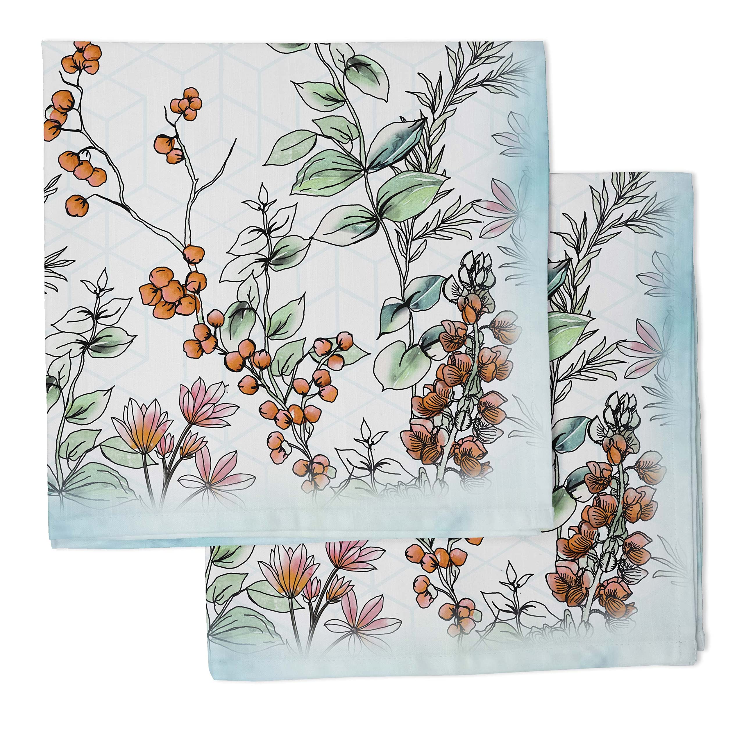 Premium Cotton Printed Reusable Napkins Set of 4 - 20