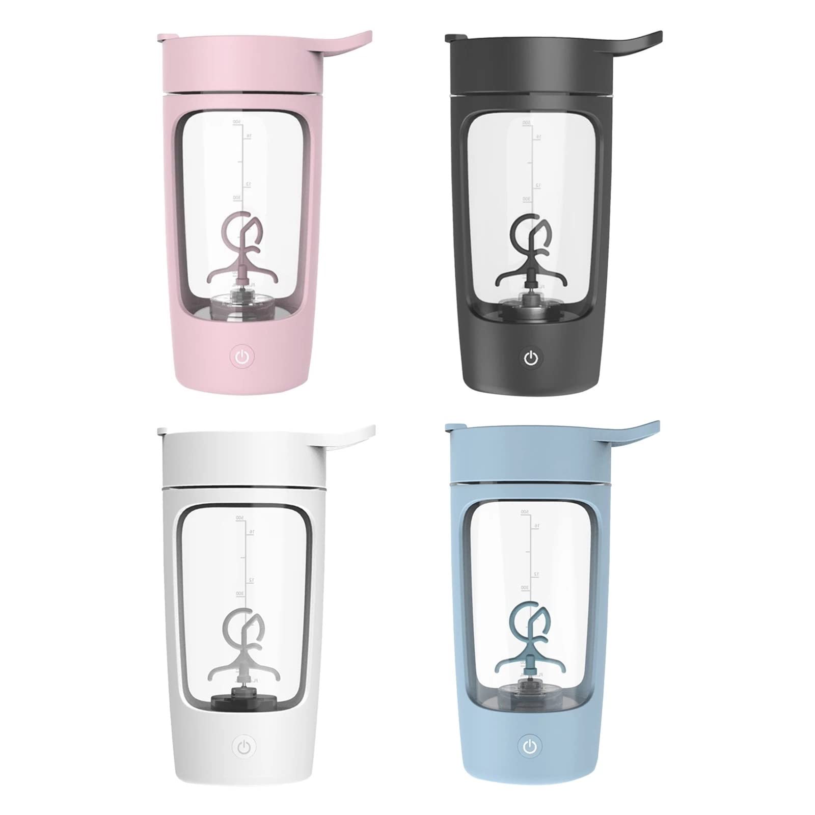 Dieffematic JBJ Blender 650ML Electric Protein Shaker Bottle - USB Rechargeable Mixer for Protein Powder, Smoothies & Shakes - Perfect for Gym, Fitness, Sports & Outdoor Travel - BPA Free & Leak Proof Blender Bottle