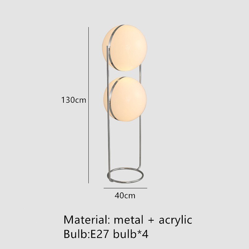 Modern Acrylic Ball Floor Lamp - Stylish LED Lighting for Living Room, Bedroom & Office - Brighten Your Space with Elegant Home Décor