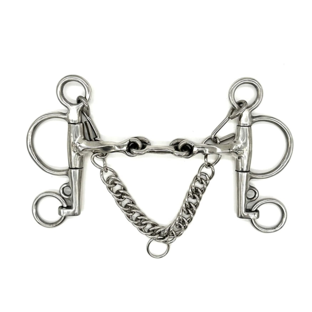 AJR Twisted Locking Dog Bone Pelham Bit - Horse Training Bit for English Riding, Dressage & Jumping - Secure Control & Comfort for Your Horse