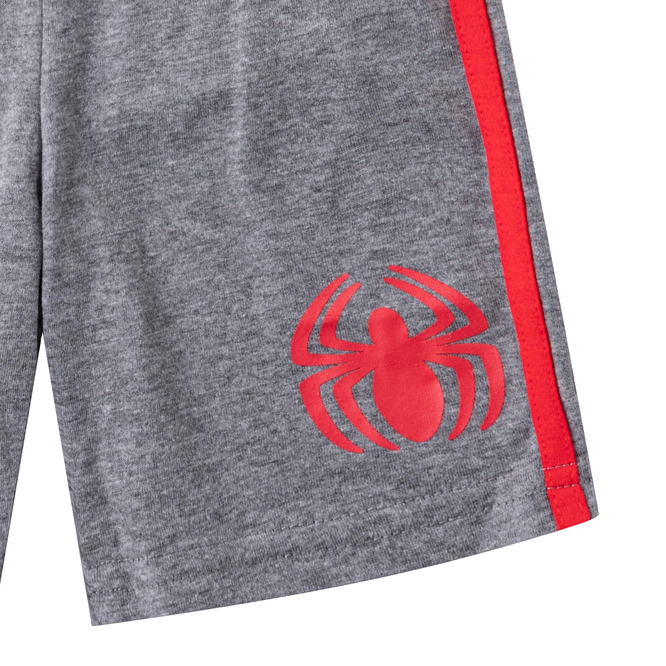 Marvel Spider-Man Boys' 2-Piece Outfit Set - Hooded T-Shirt & Shorts for Toddlers & Kids | Superhero Costume, Birthday Gift, Cosplay, Casual Wear