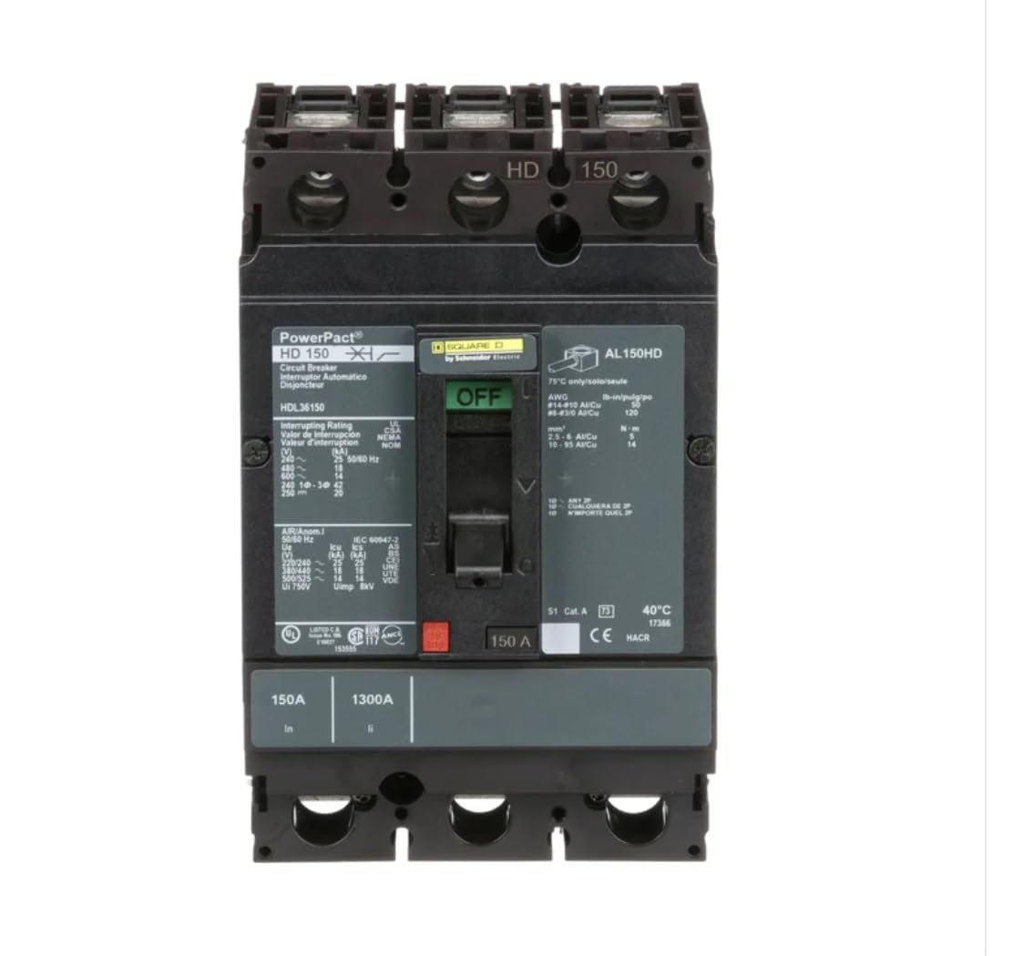 Square D by Schneider Electric HDL36150 Heavy Duty Safety Switch - Ideal for Industrial, Commercial & Residential Electrical Systems