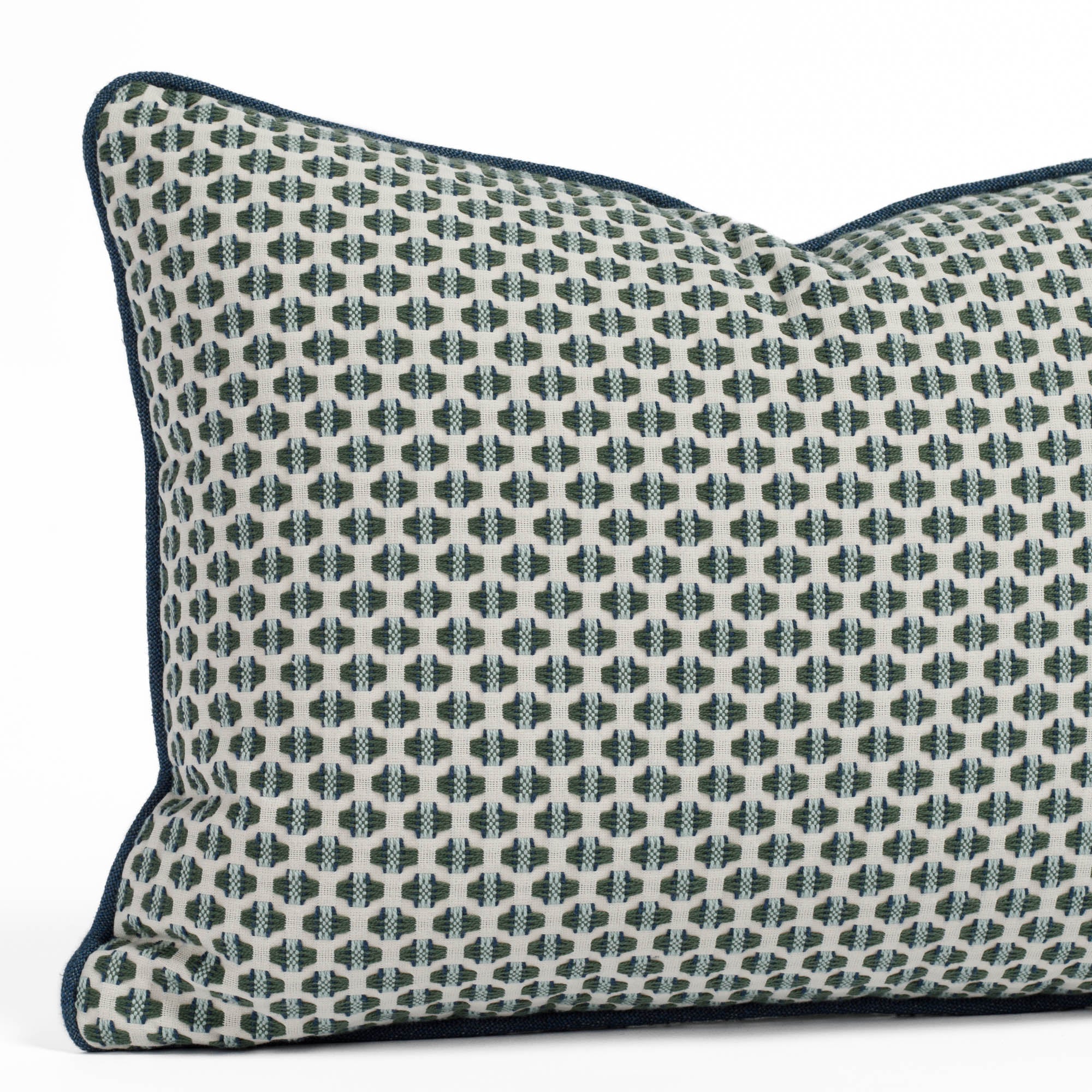 Kensington 14x20 Lumbar Support Pillow for Office Chair & Sofa - Comfortable Back Cushion in Lagoon Blue - Perfect for Home, Office & Car Use