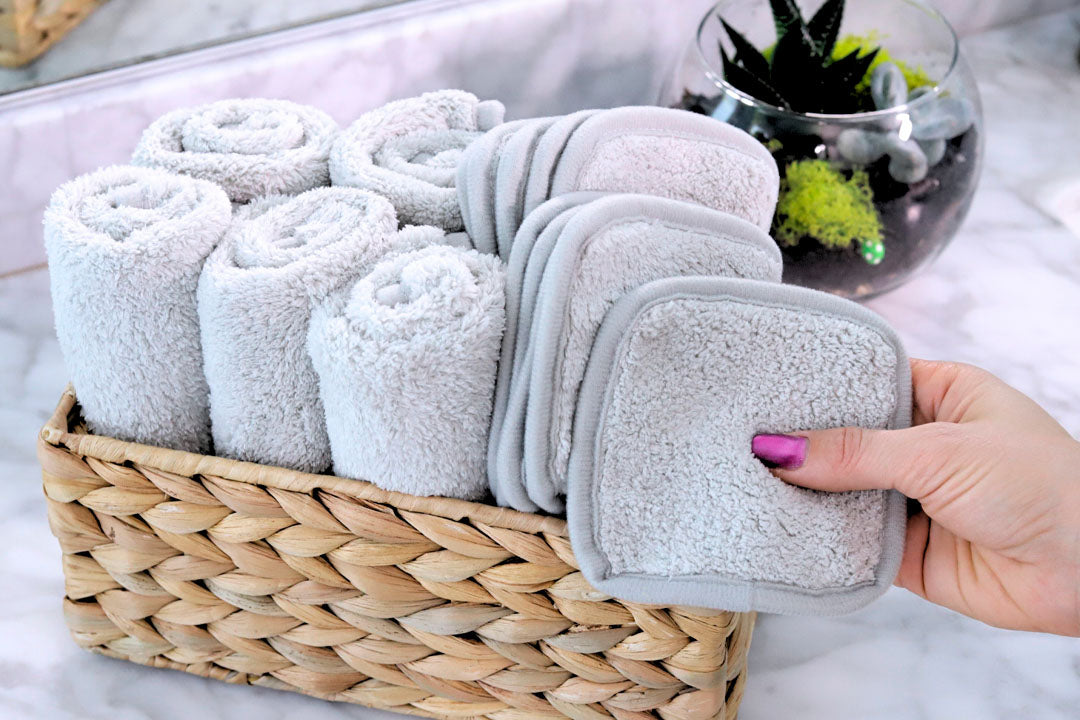 Premium Soft Face Cloth & Gentle Eye Makeup Remover Set - Hypoallergenic & Reusable for Sensitive Skin | Perfect for Daily Skincare & Travel Essentials