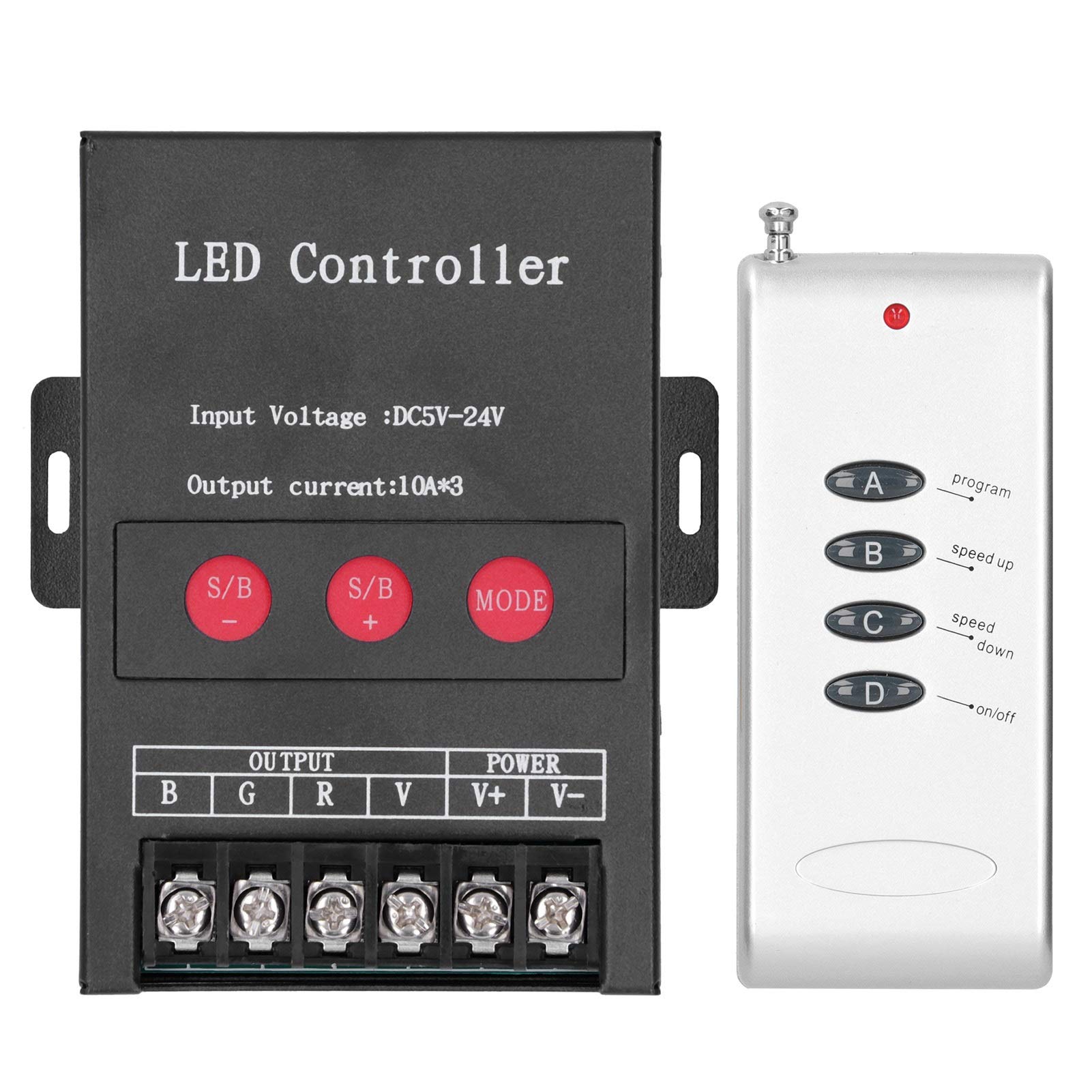 Vbestlife 360W RGB LED Light Controller with Remote - No Delay, 15 Fixed Modes, Dimmer for Home, KTV & Commercial Lighting - Perfect for Parties, Stage Shows & Architectural Lighting