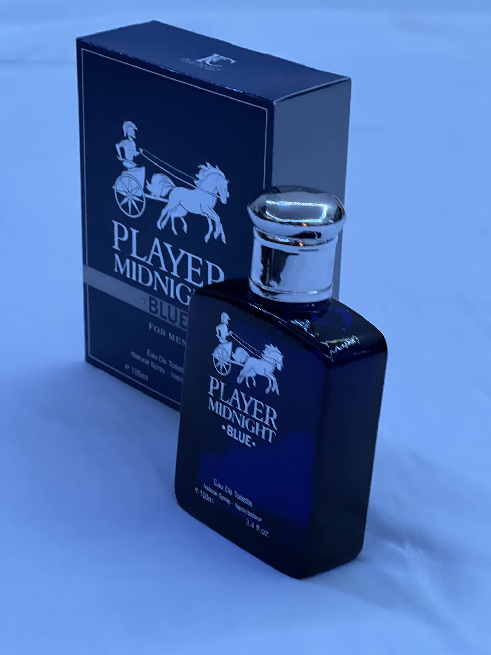 Midnight Blue Men's Cologne - 3.4 fl.oz EDT Spray for Men | Fresh, Masculine Fragrance for Date Night, Office & Special Occasions
