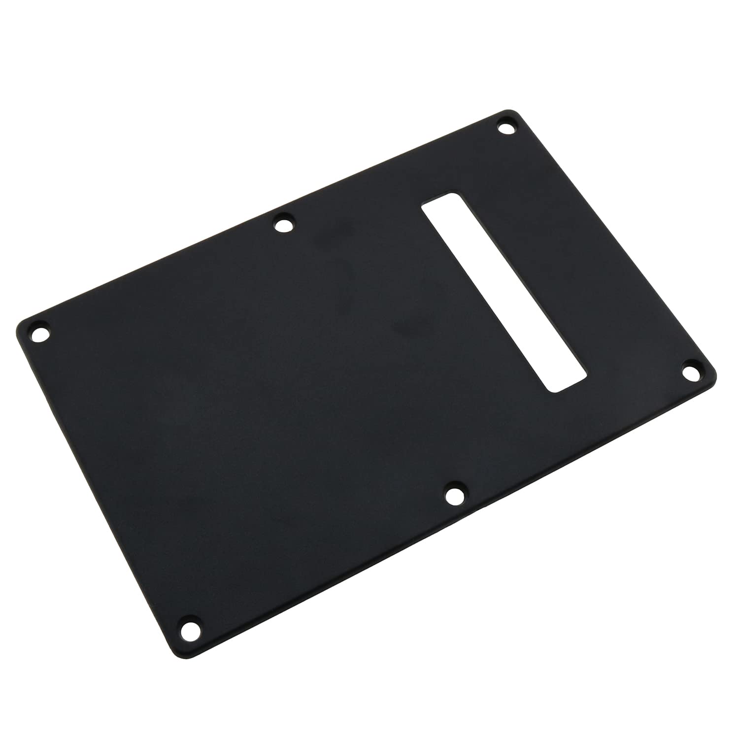LUORNG Black Electric Guitar Back Plate Set - Includes Neck Plate, Tremolo Cover, Pick Guard & 6 Screws for ST SQ Electric Guitars | Perfect for DIY Repairs, Upgrades & Maintenance