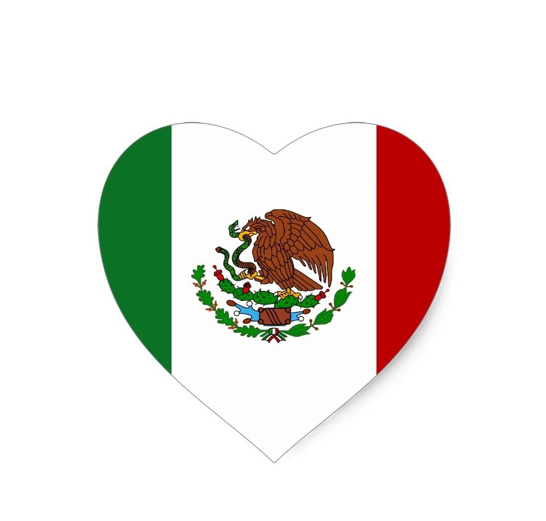 Mexico Flag Stickers Set - 5 Decals for Car, Phone, Laptop & More