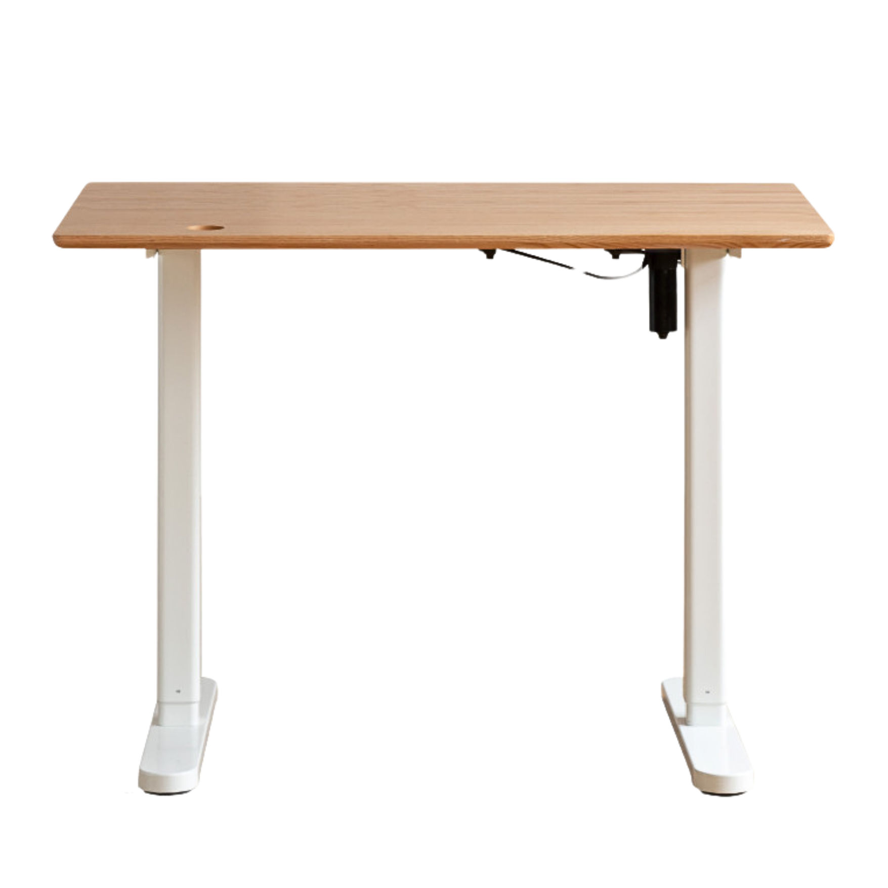 Premium Oak Solid Wood Smart Electric Height Adjustable Standing Desk - Ergonomic Home & Office Workspace Solution for Productivity & Comfort