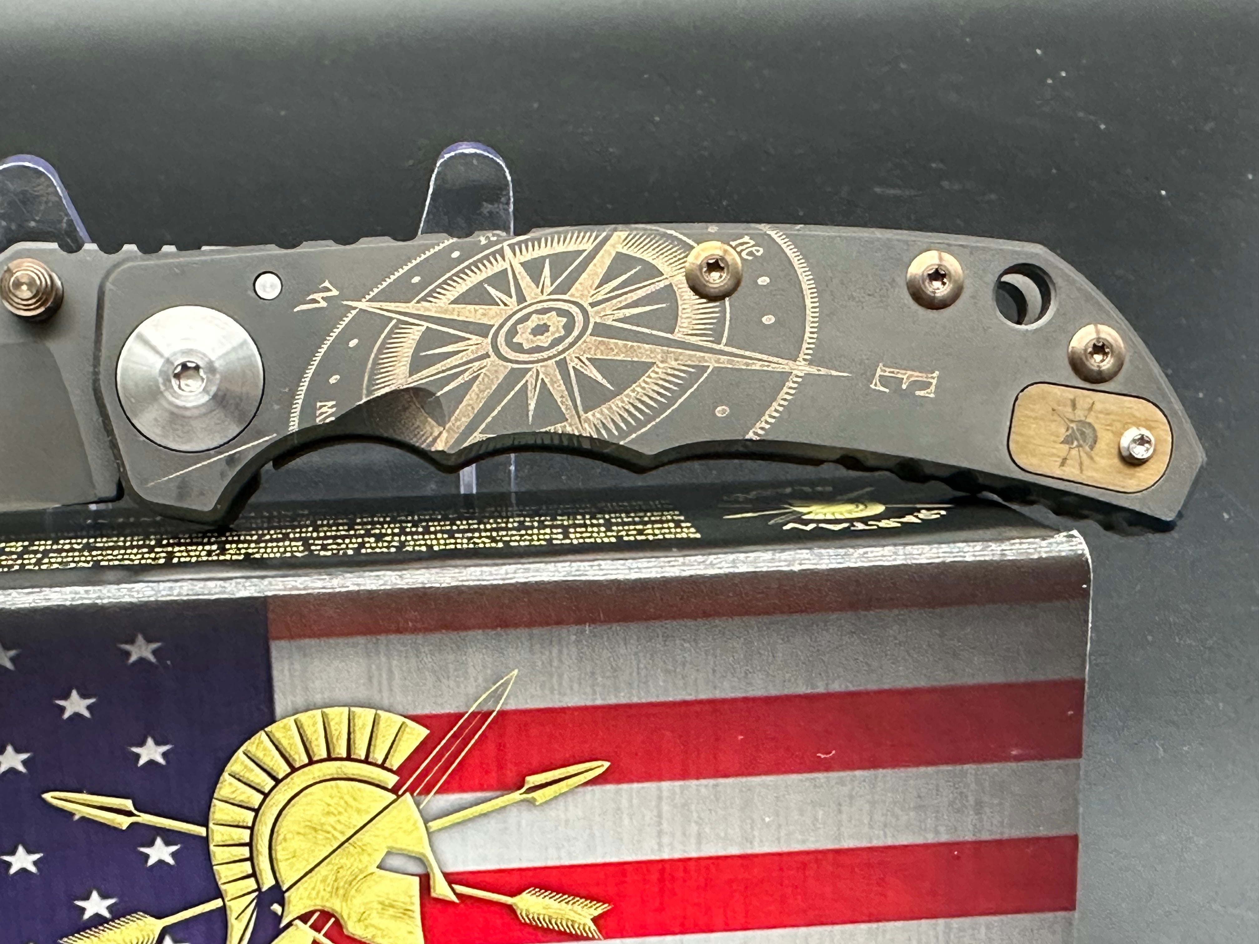 Spartan Harsey Golden Compass 2019 Special Edition Knife - Limited Edition Tactical Folding Pocket Knife for Outdoor, Camping, Survival & EDC Use