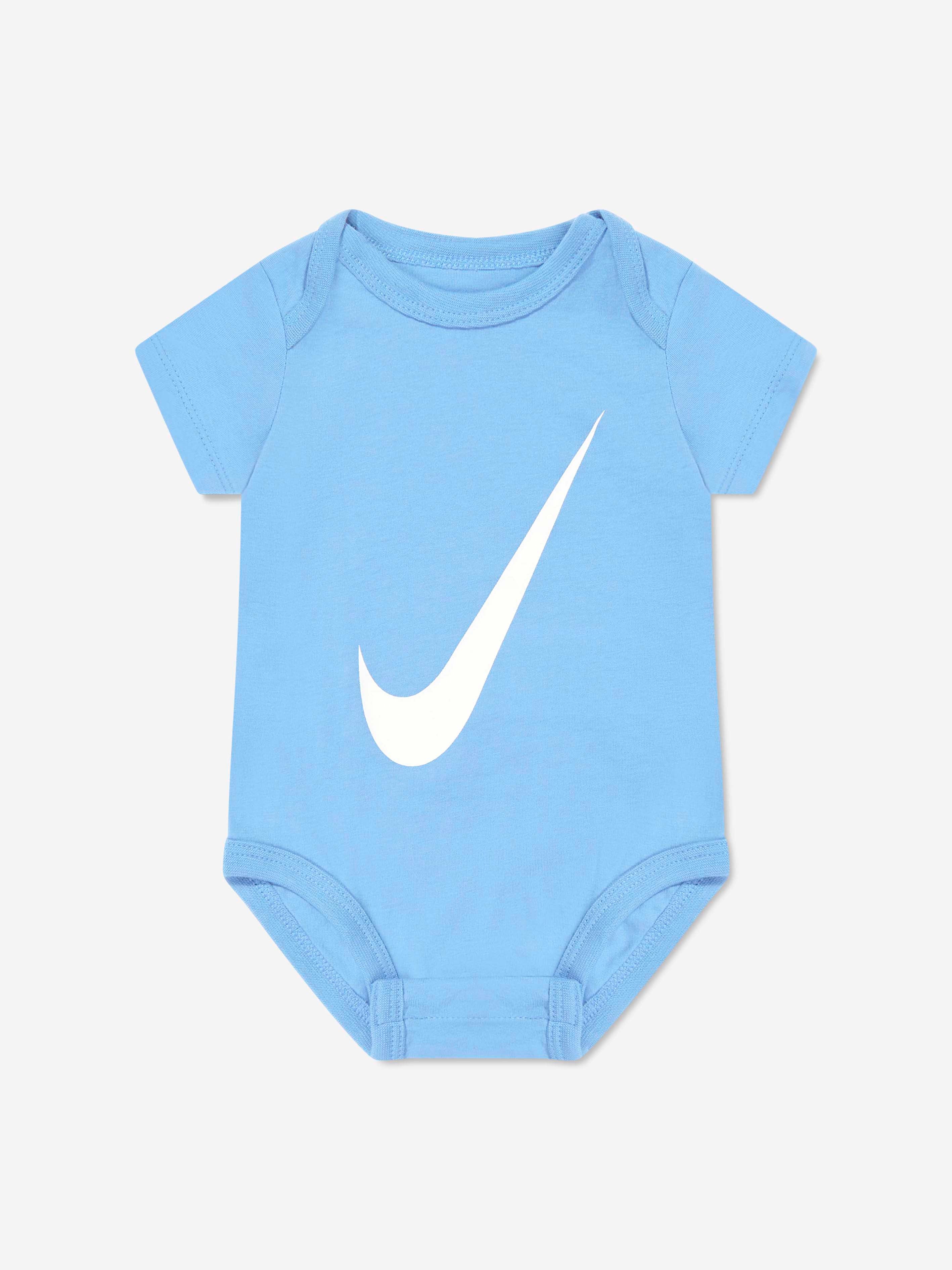 Baby Boys' 3-Pack Swoosh Bodysuit Set - Soft Cotton Onesies in Multicolor for Newborns & Infants | Perfect for Playtime, Daycare & Family Outings