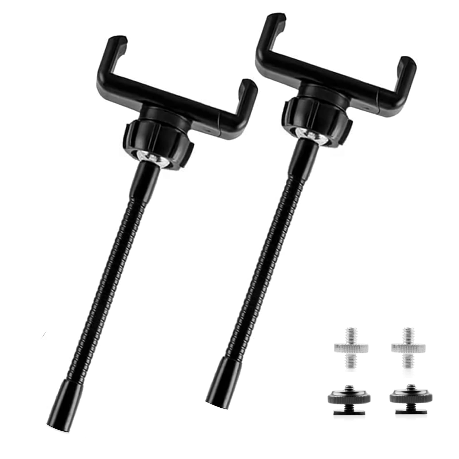 2-Pack Universal Phone Holder for Ring Light & Tripod Stand - 1/4