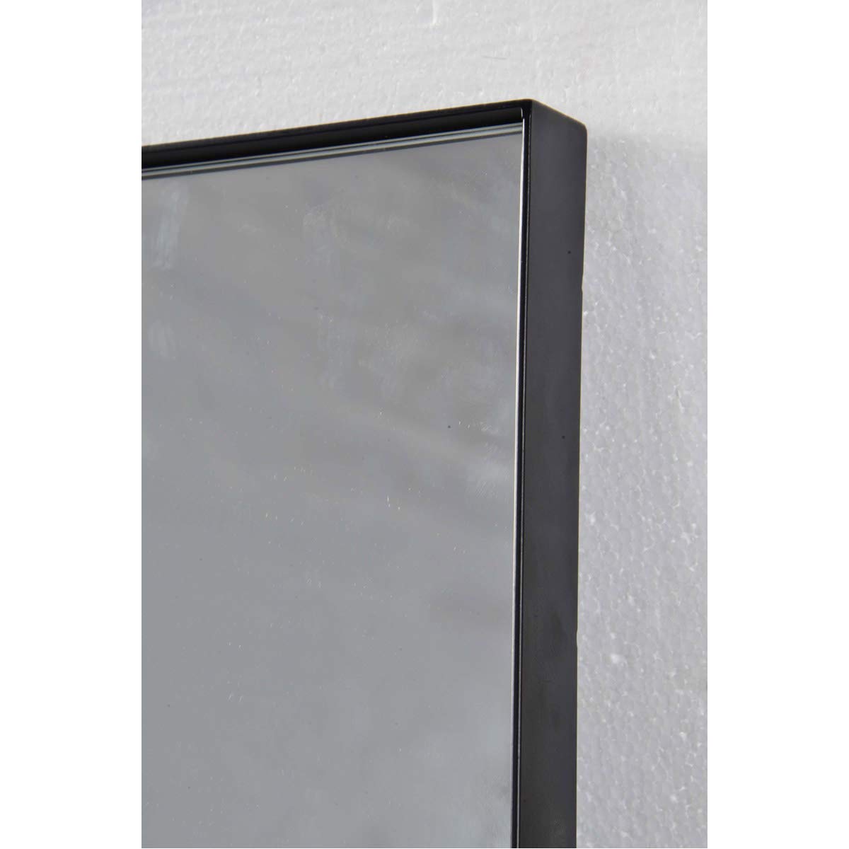 35.5 Inch Medium Square Mirror - Modern Wall Decor for Living Room, Bedroom & Bathroom - Stylish Home Accent with Rustic Wood Frame - Perfect for Vanity, Entryway & Hallway