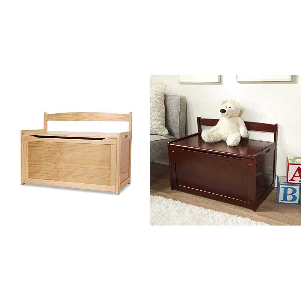 Melissa & Doug Wooden Toy Storage Chest - Natural Wood Toy Organizer with Lid for Kids' Room (Espresso Finish) - Perfect for Nursery, Playroom & Bedroom Organization