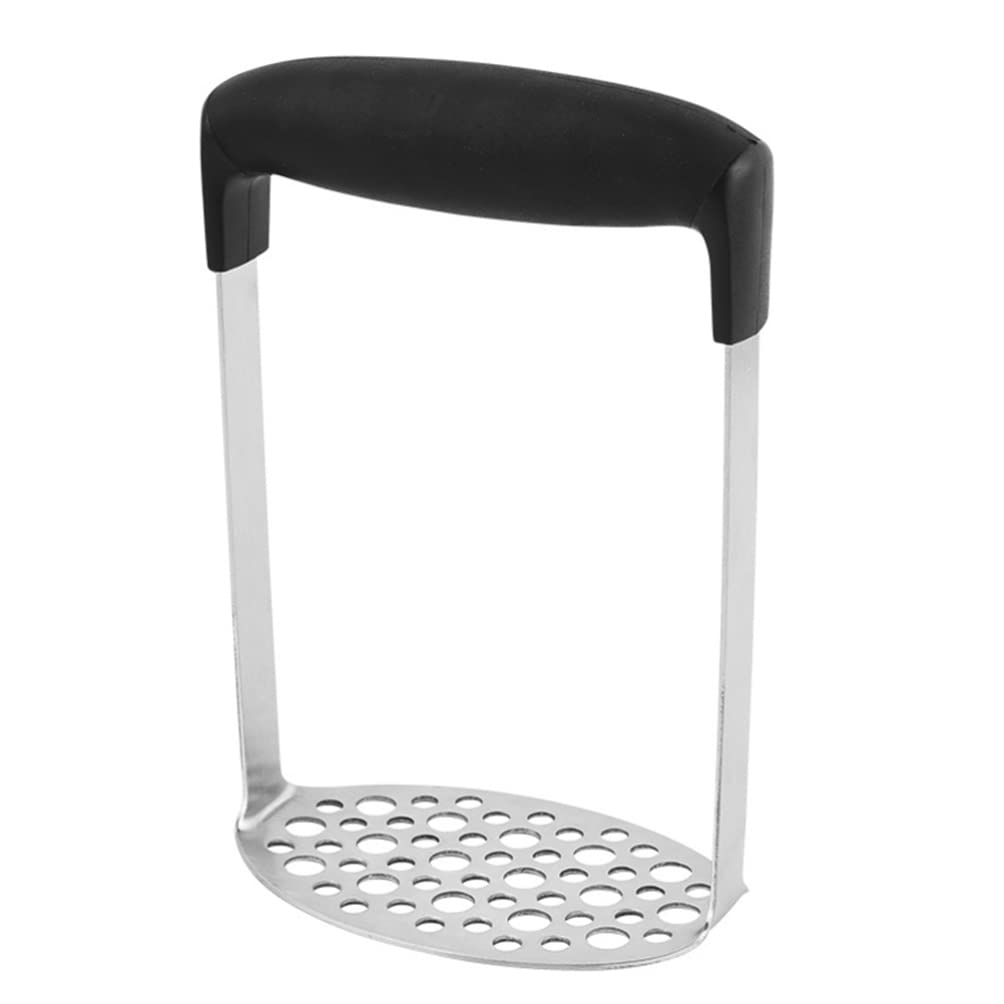 Premium Stainless Steel Potato Masher - Heavy Duty Metal Avocado & Food Masher - Ergonomic Kitchen Utensil for Mashing Potatoes, Baby Food & Guacamole - Perfect for Home Cooking & Meal Prep