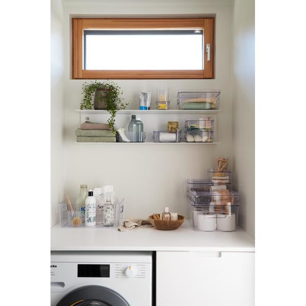Compact Clear Smart Storage Organizer - Large Size for Home, Office & Closet Organization | Space-Saving Solution for Toys, Books & Supplies