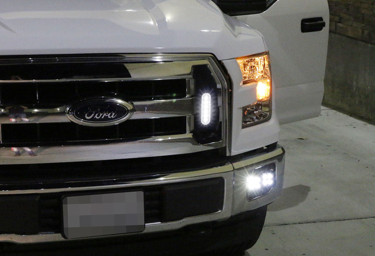 6 LED Flush Mount Daytime Running Lights Kit - DRL for Grille & Bumper Installation | Perfect for Trucks, SUVs & Off-Road Vehicles