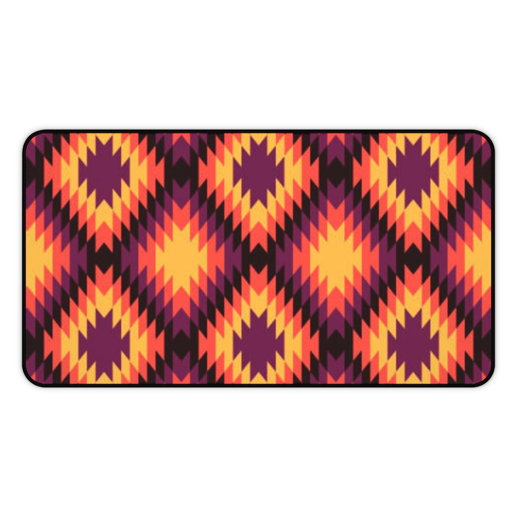 Boho Southwestern Sedona Sunset Large Desk Mat - Extra Large Mouse Pad & Desk Accessory (3 Sizes) for Home Office, Gaming & Workspace Decor