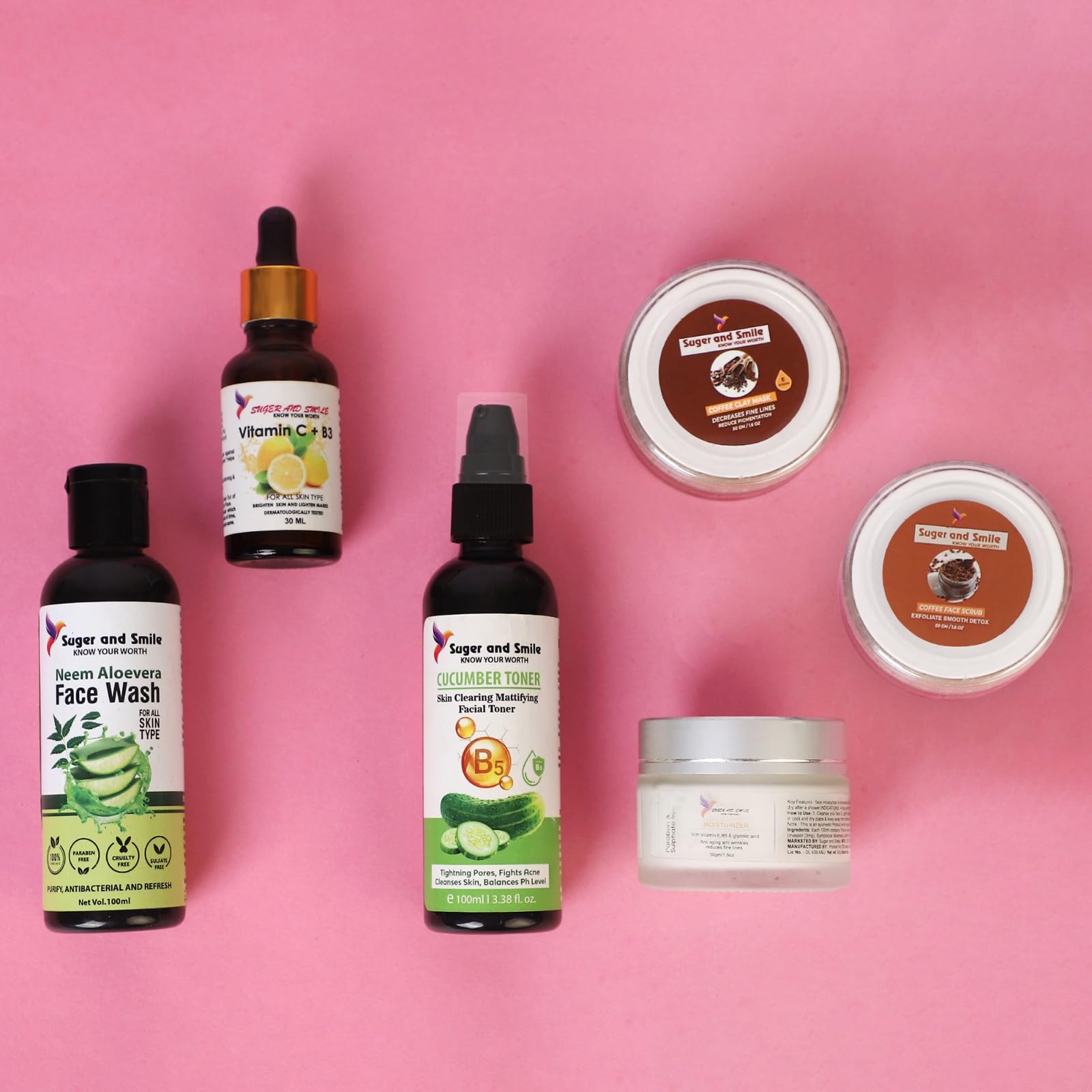 Best Dry Skin Care Combo Set - Exfoliating Scrub, Hydrating Mask, Cleansing Cream & Serum | Reduce Dryness, Wrinkles & Pigmentation | Anti-Aging & Sun Protection | Improves Skin Cell Renewal & Blood Circulation | Perfect for Daily Skincare Routine & Travel Essentials