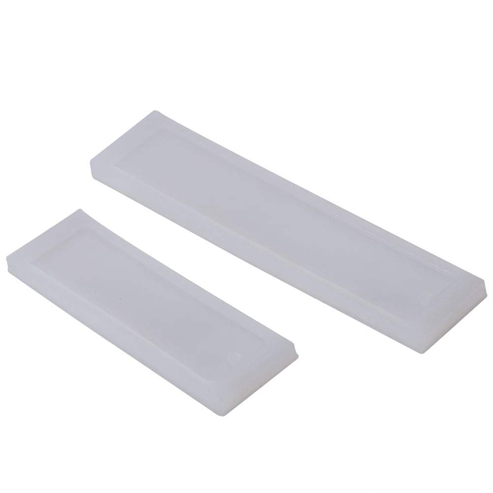 2 Pcs Silicone Bookmark Molds for DIY Crafting - Transparent Jewelry Casting Molds for Bookmark Making, Resin Art & Handmade Gifts - Perfect for Book Lovers, Crafters & Jewelry Makers