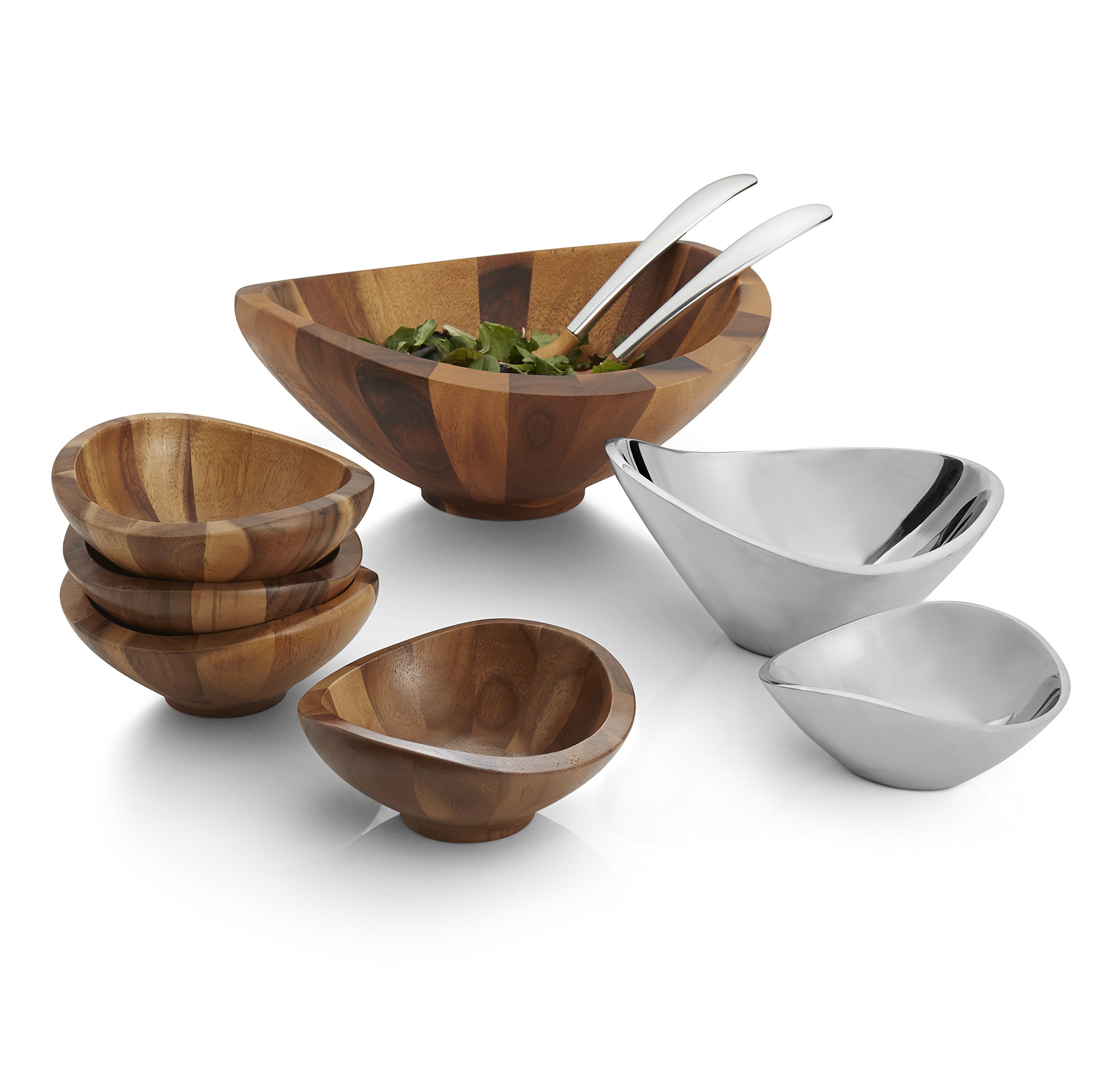 Nambe Butterfly Bowl 4.75-inch - Small Sculptural Metal Alloy Serving Bowl for Dining & Home Decor - Oven Safe & Table Ready - Keeps Food Warm or Chilled for Dips, Snacks, Desserts - Modern Kitchen & Party Essential - Handcrafted in India - Perfect for Entertaining, Appetizers, and Stylish Home Accents