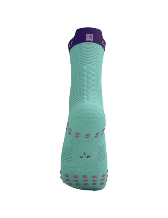 Compressport Unisex Pro Racing Socks v4.0 - High Performance Running Socks for Men & Women - Breathable & Supportive - Shell Blue/Purple - Ideal for Marathon, Trail Running & Athletic Training