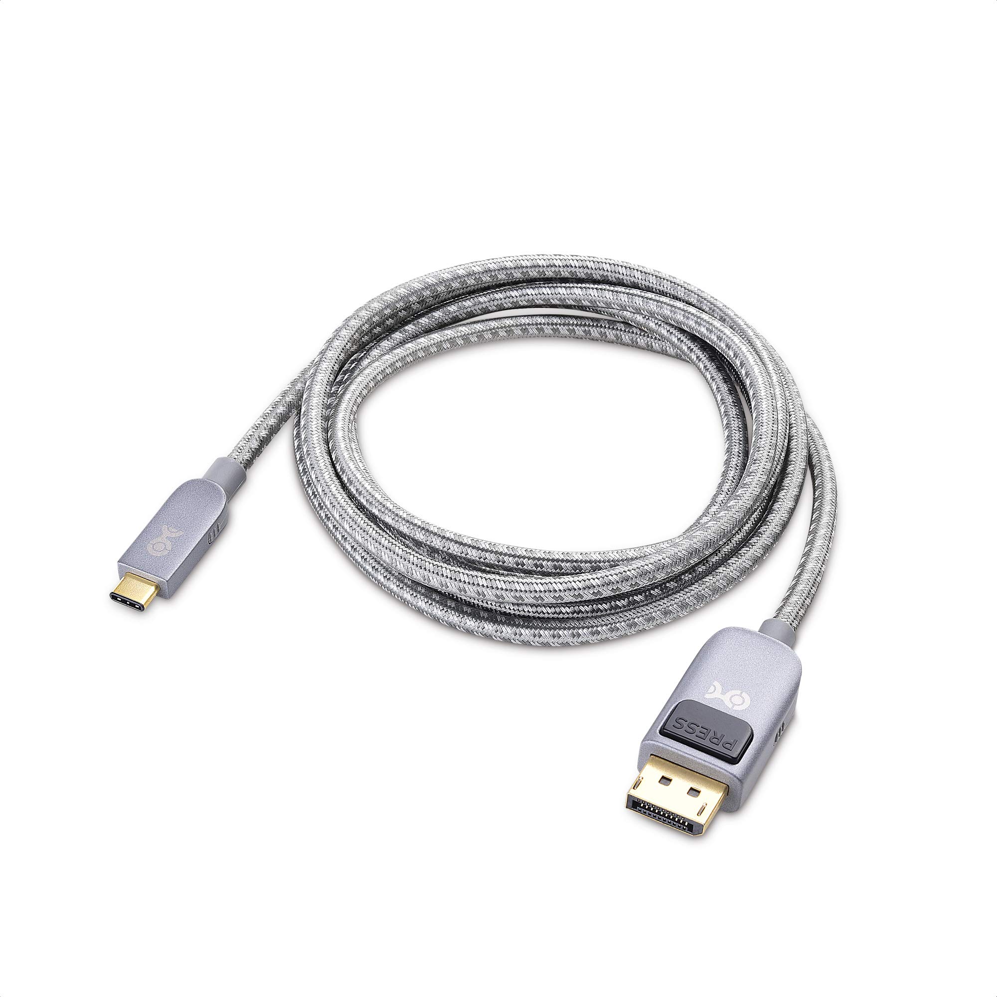 Premium 6FT USB-C to DisplayPort Cable 4K@60Hz - Space Gray | High-Speed Video & Audio Transmission for MacBook Pro, Dell XPS, Gaming Monitors & Home Office Setup