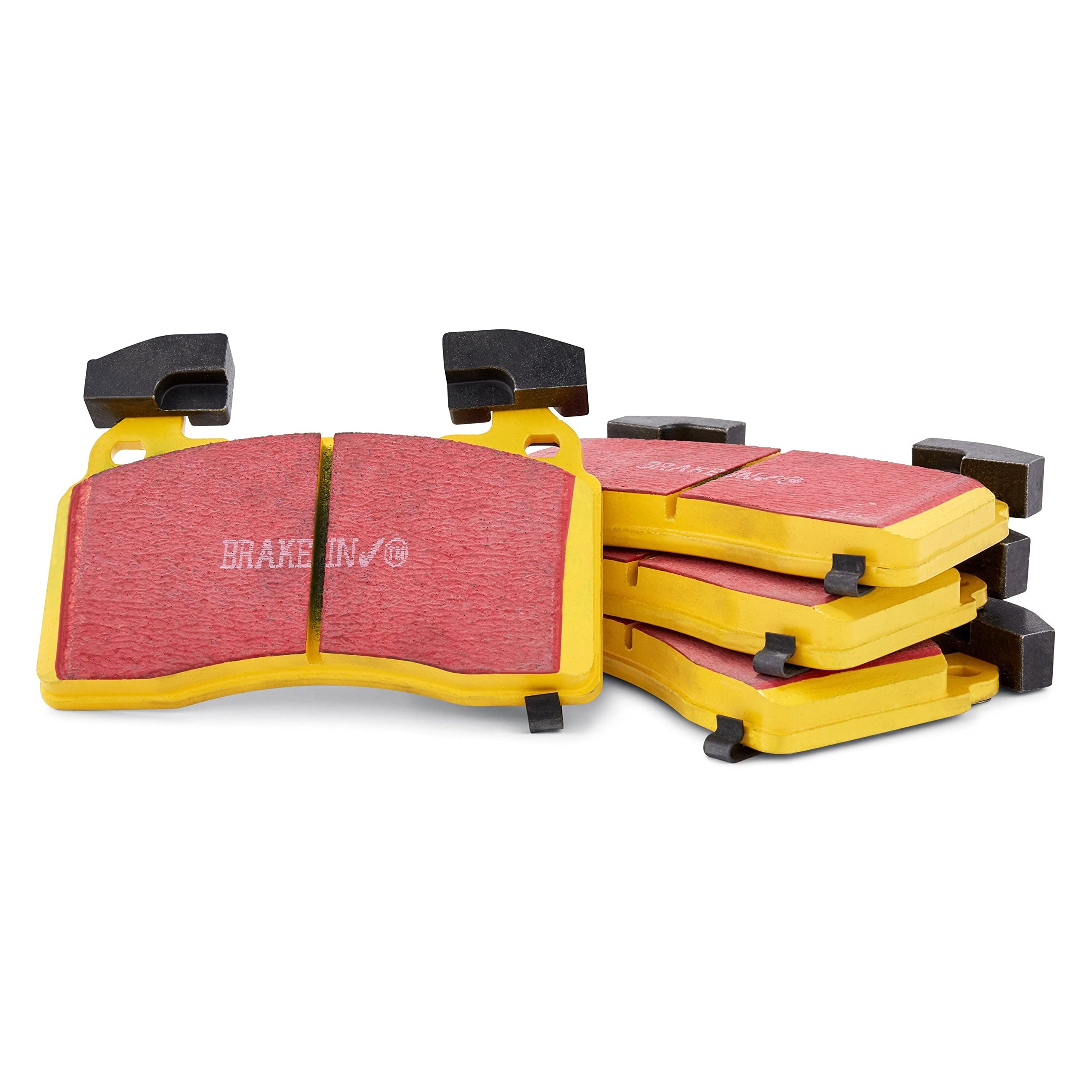 EBC Yellowstuff Brake Pads DP42393R - High Performance Ceramic Brake Pads for Sports Cars & Track Use - Perfect for Racing, Autocross & High-Speed Driving