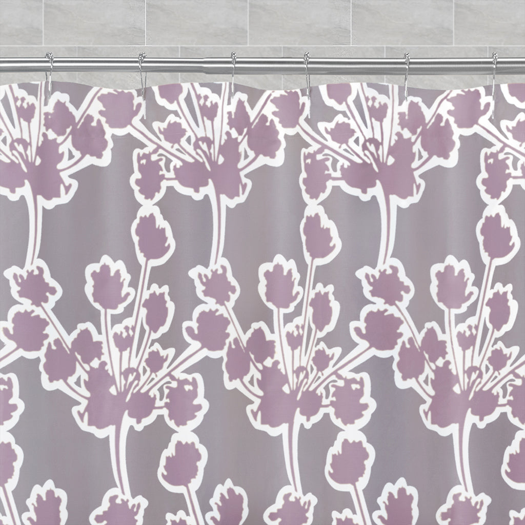 Ashbury Lilac Shower Curtain - Waterproof & Mold Resistant Bathroom Decor for Modern Homes | Perfect for Bathroom, Spa & Guest Room Decorations