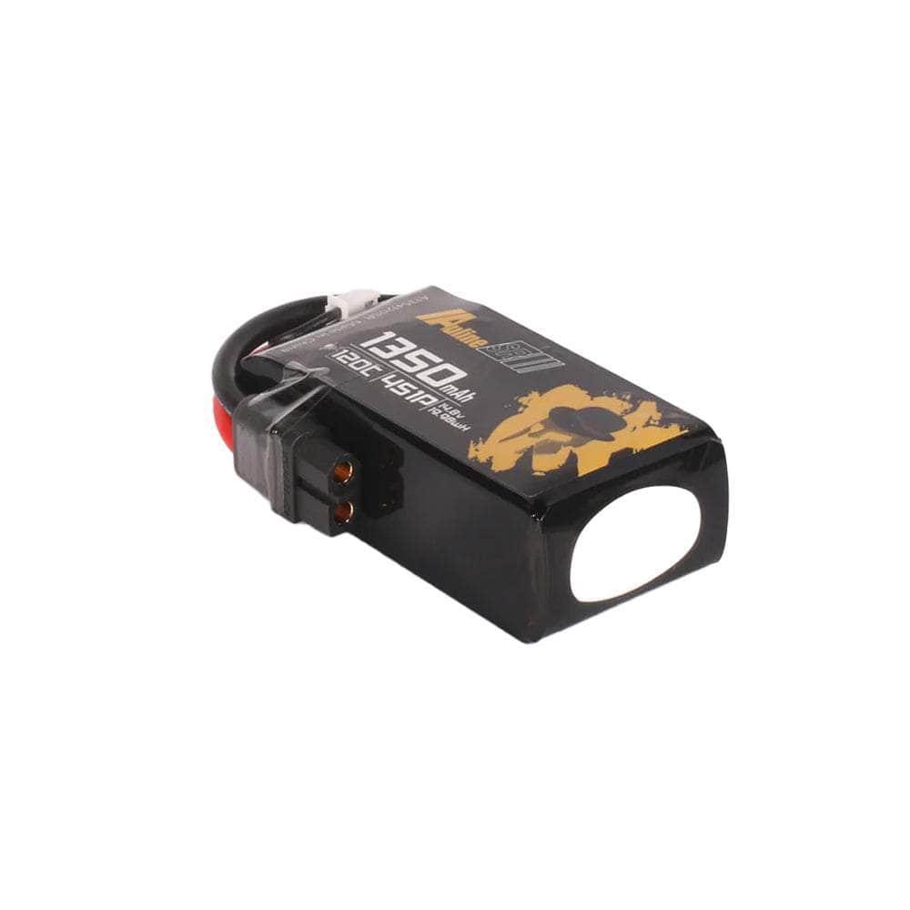 Auline SR 14.8V 4S 1350mAh 120C LiPo Battery with XT60 Connector - High Performance RC Car Drone Battery for Racing, FPV, and Hobby Use