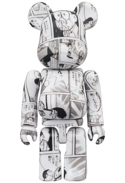 MEDICOM TOY BE@RBRICK Doraemon Comic Version 100% & 400% Collectible Bearbrick Figure Set - Perfect for Anime Fans, Home Decor, and Gift Giving