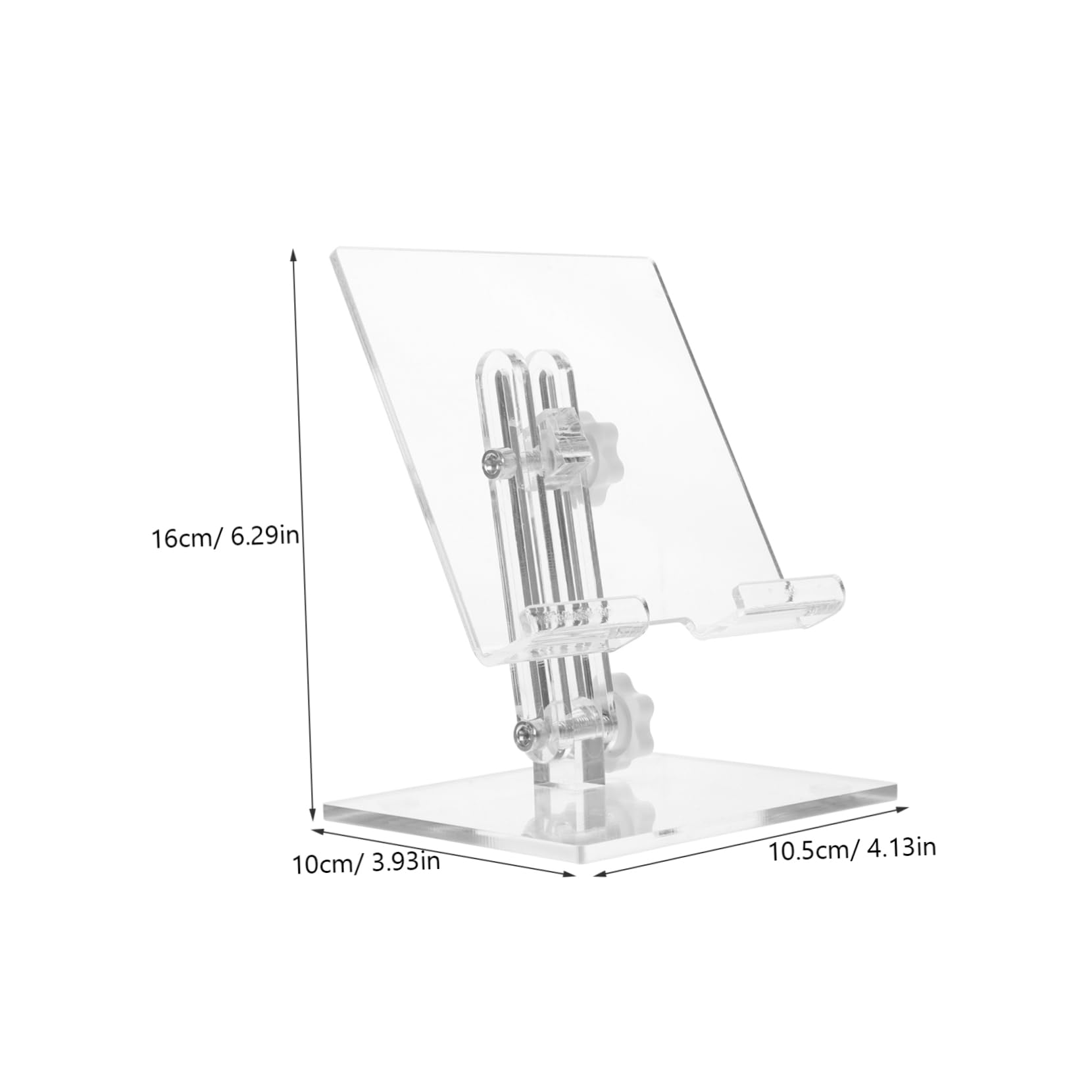 COHEALI Clear Acrylic Phone Stand for Desk - Adjustable Cell Phone Holder for iPhone, Samsung, Galaxy - Perfect for Office, Home, and Video Calls