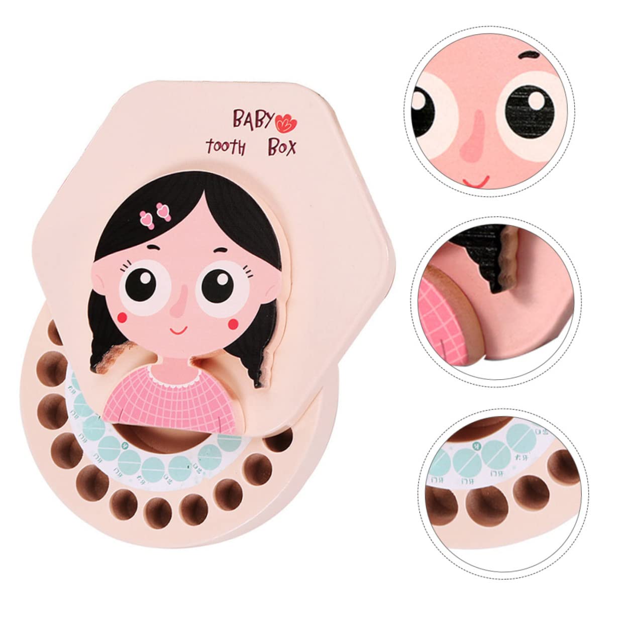 Creative Baby Tooth Keepsake Box - Newborn Teeth & Fetal Hair Storage Holder - Perfect for First Tooth, Baby Hair Memorabilia and Milestone Keepsakes