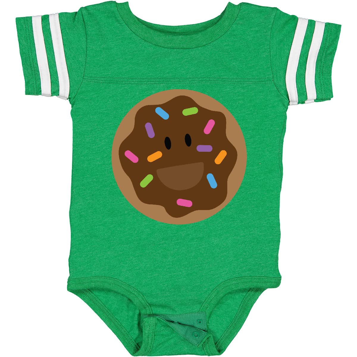 Inktastic Chocolate Doughnut Baby Bodysuit - Adorable Donut-Themed Outfit for Newborns & Infants | Perfect for Birthdays, Photo Shoots & Casual Wear