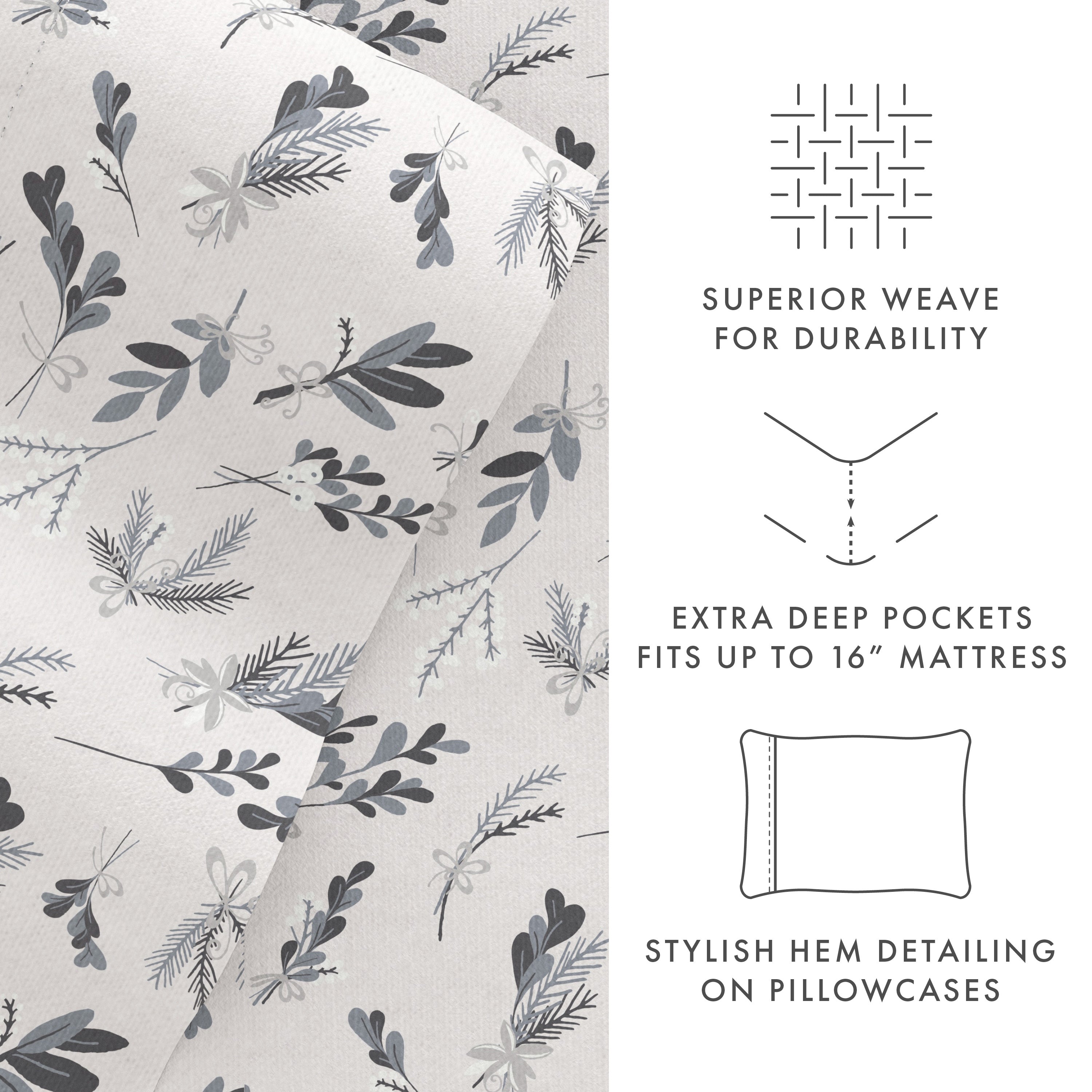 Premium 4-Piece Flannel Sheet Set - Ultra Soft & Cozy Bedding for Cold Weather - Queen Size Winter Bed Sheets - Perfect for Fall & Winter Nights