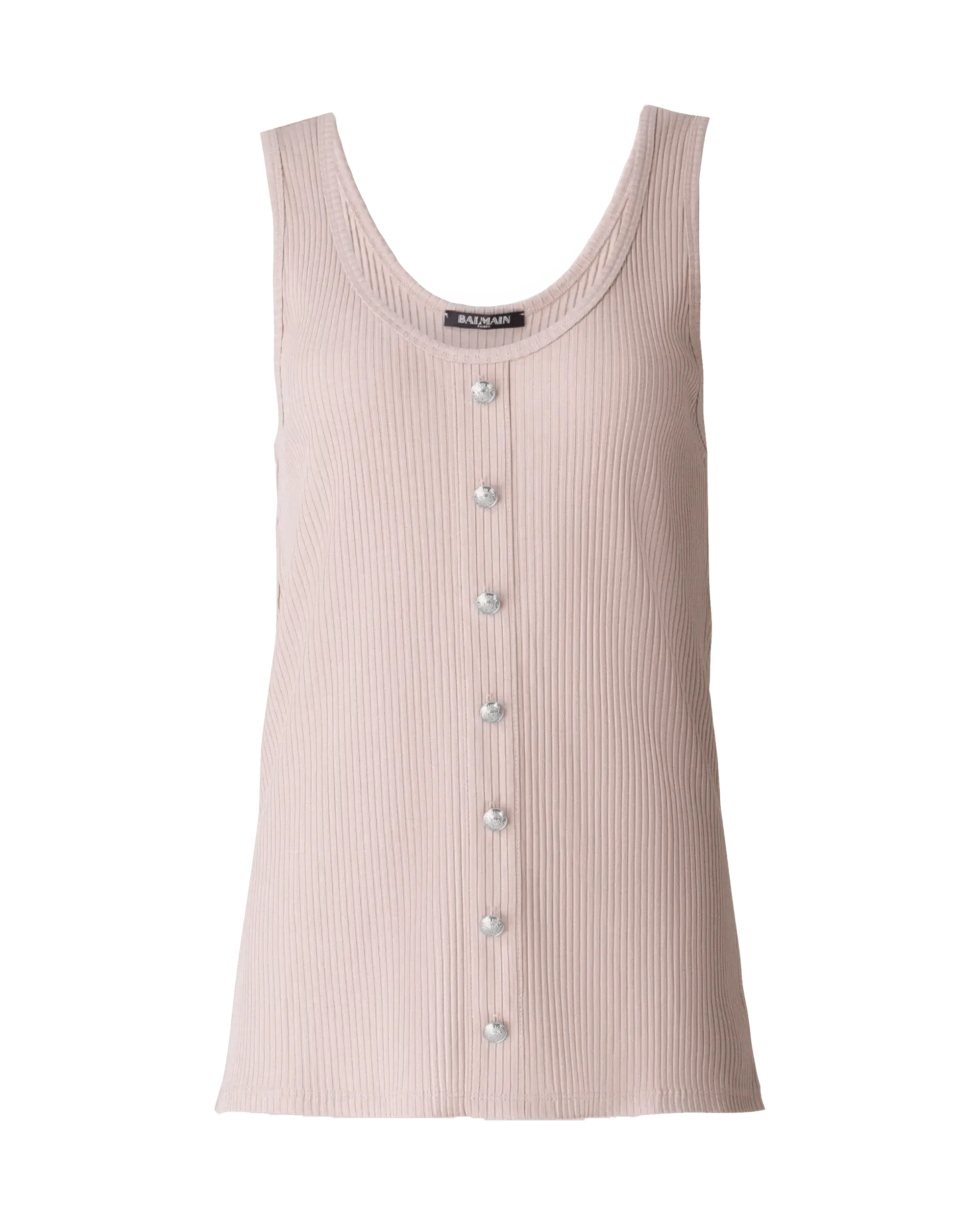 Stylish Button Detail Ribbed Tank Top for Women - Casual Summer Tops & Layering Essentials - Perfect for Beach Outings, Yoga, and Everyday Wear