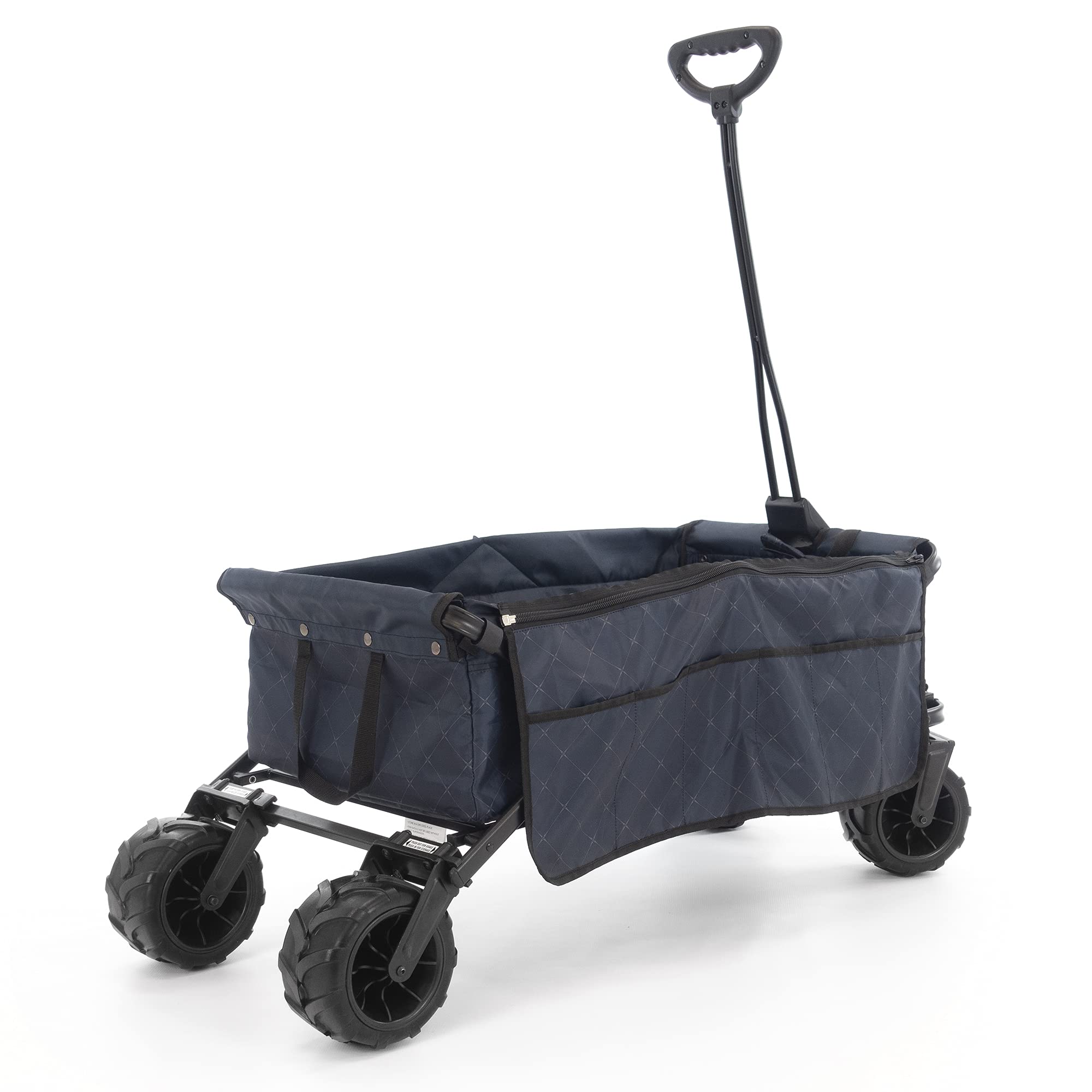 Best Collapsible Outdoor Wagon for Kids - Lightweight Push Pull Stroller with All-Terrain Wheels | Foldable Cargo Cart for Beach, Park, Garden, Camping & Sports | Perfect for Family Outings, Picnics and Outdoor Adventures