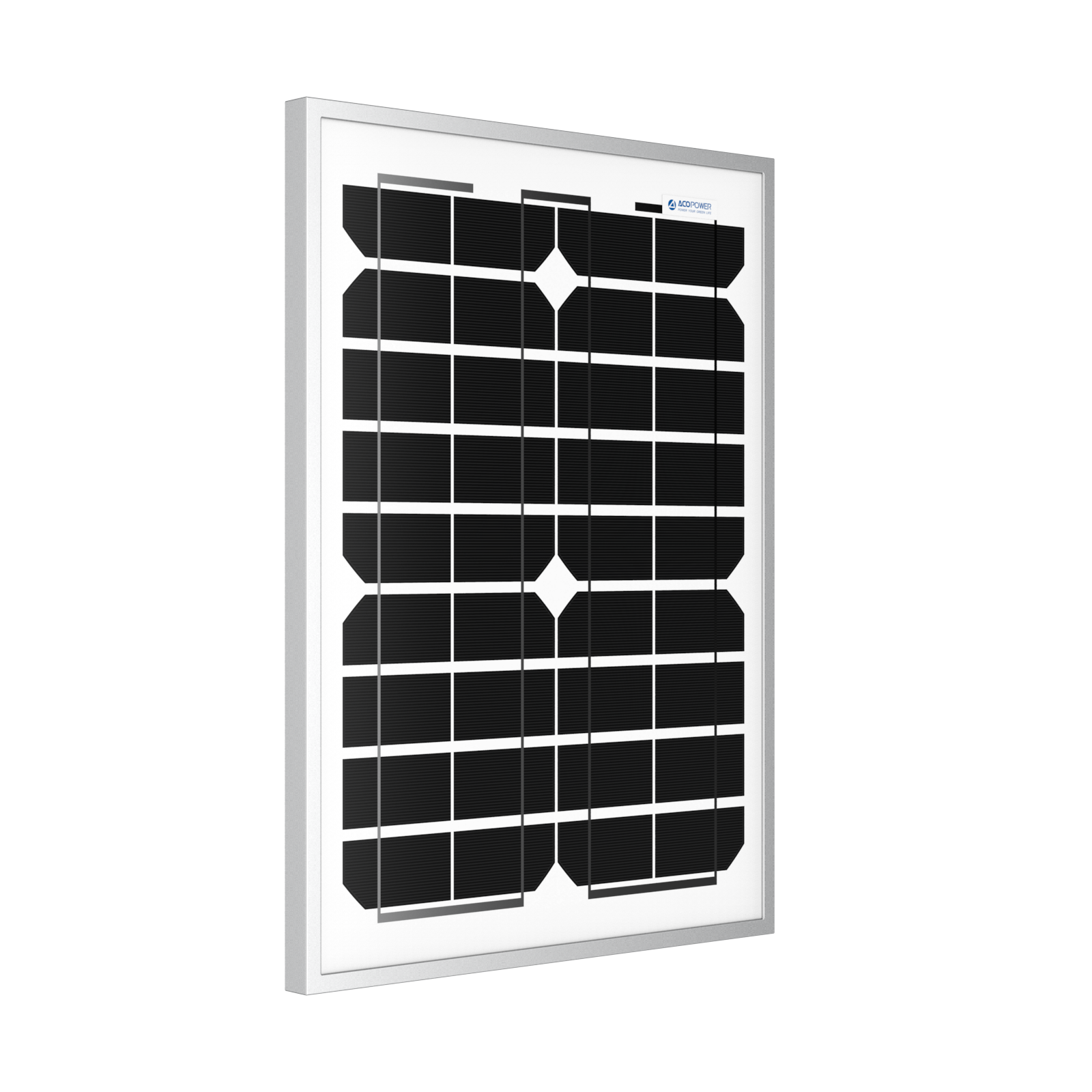 ACOPower 20W Monocrystalline Solar Panel for 12V Battery Charging - Portable Off-Grid Power for RV, Boat, Camping & Emergency Use