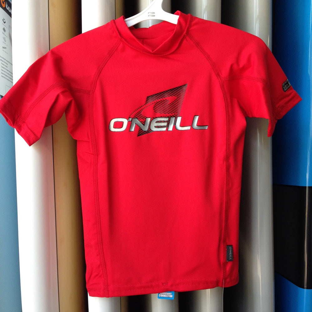 O'Neill Youth Rash Guard - Short Sleeve UPF 50+ Sun Protection Swim Shirt for Boys & Girls - Perfect for Swimming, Surfing, and Beach Activities