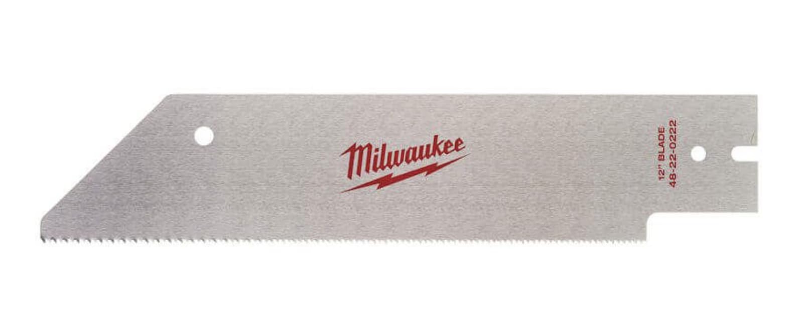 Milwaukee 48220222 PVC Sawblade - 7-1/4 Inch Silver/Red Blade for Wood Cutting - Perfect for DIY Projects, Construction, and Home Renovations