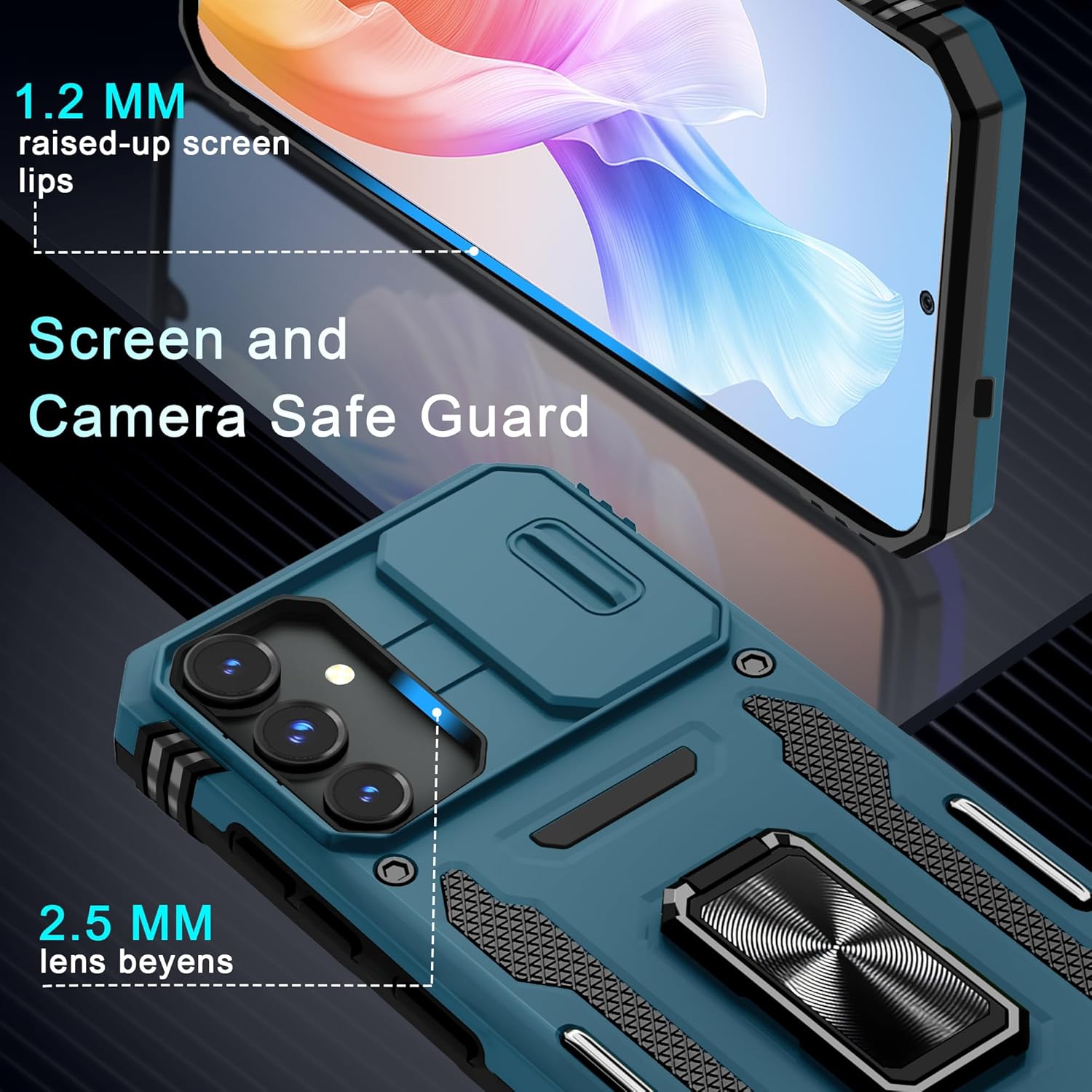 Samsung Galaxy S25 Plus Smartphone with Slide Camera Cover & Screen Protector - 6.7