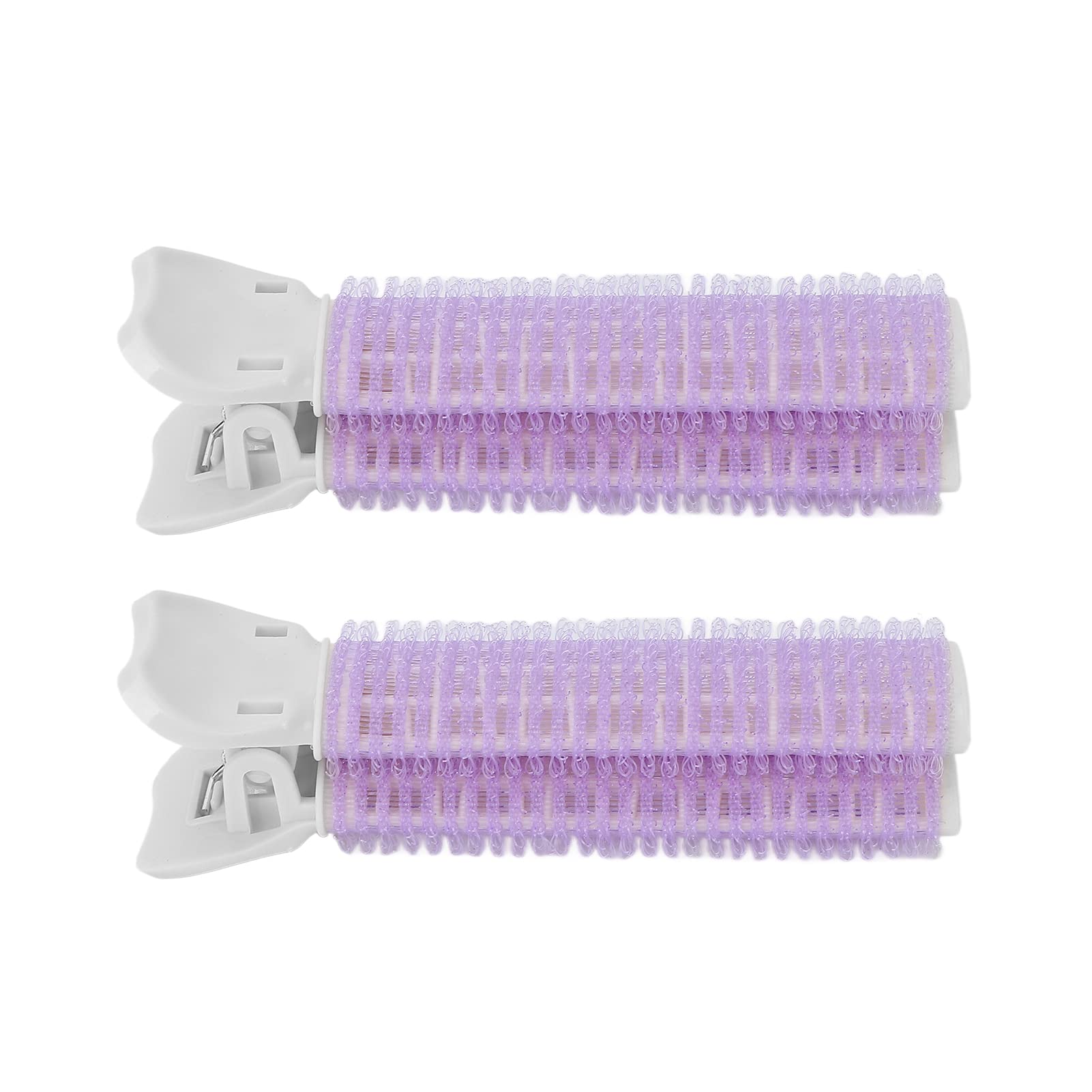 Professional Hair Rollers with Clips - Volumizing Hair Root Curlers for Home & Salon Use | Compact Hair Volume Booster for Styling & Root Lift (Purple)