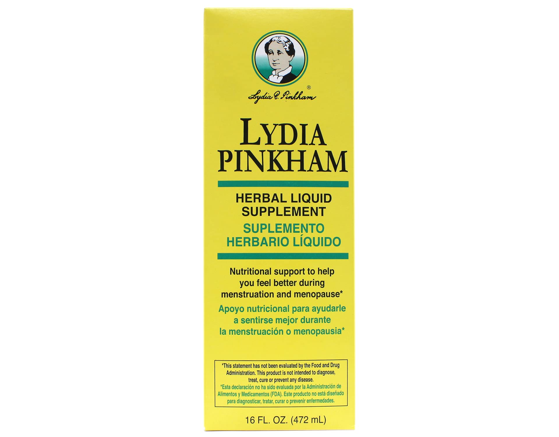 Lydia Pinkham Herbal Liquid Supplement for Women's Health - 16 oz (Pack of 7) - Natural Menstrual & Menopause Support, Hormone Balance Aid - Perfect for Daily Wellness Routine & Herbal Remedy Needs