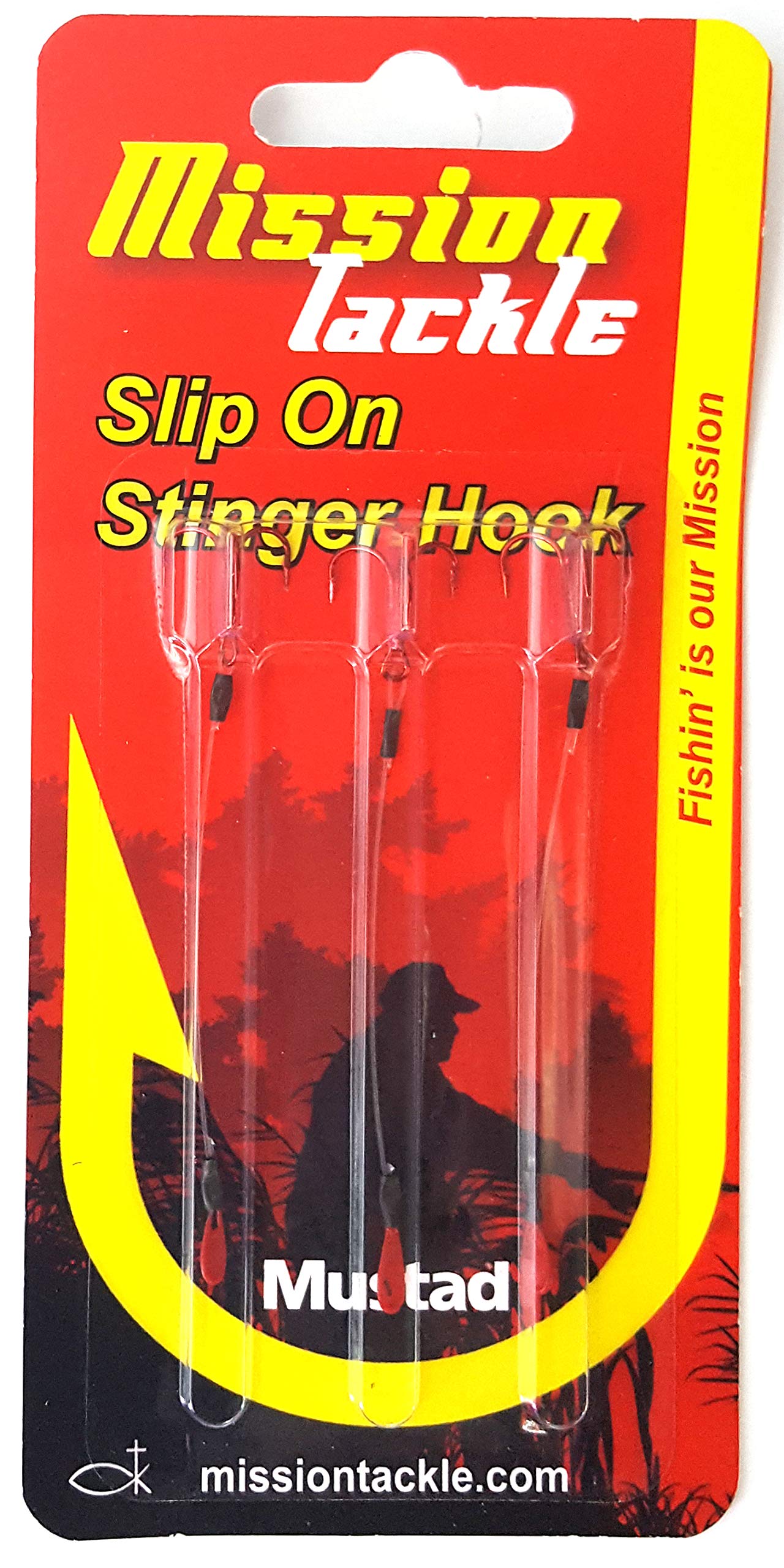 Stinger Treble Hooks Size 10 - Red/Bronze for Bass Fishing
