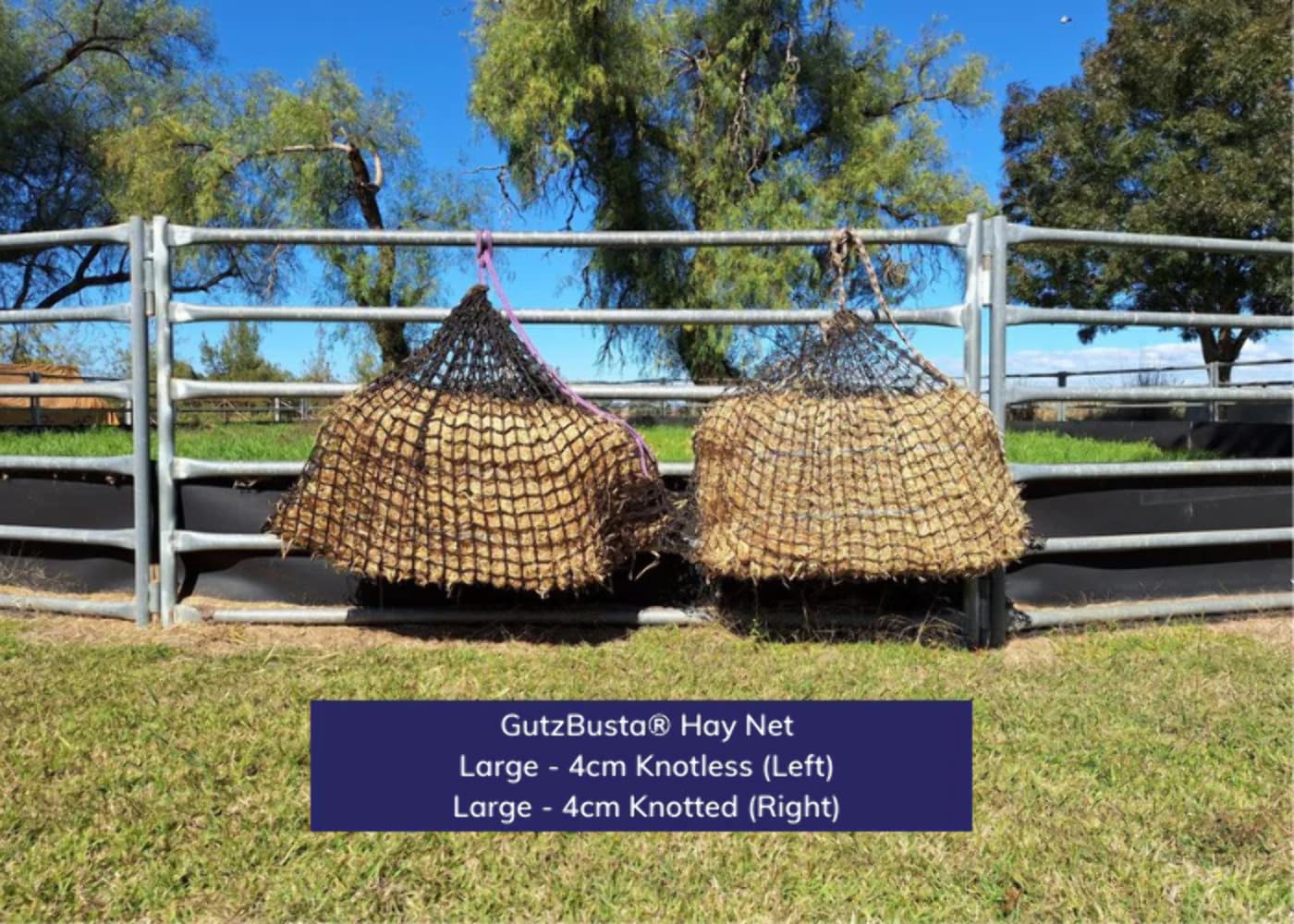 Large Knotless Slow Feed Hay Net 3/4