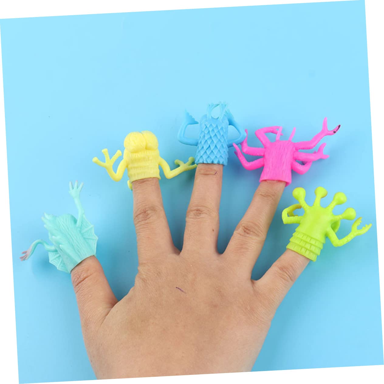 48 Pcs Animal Finger Puppet Toys for Kids - Soft Plush Hand Puppets for Storytelling, Role Play & Early Learning - Perfect for Classroom, Daycare & Home Playtime