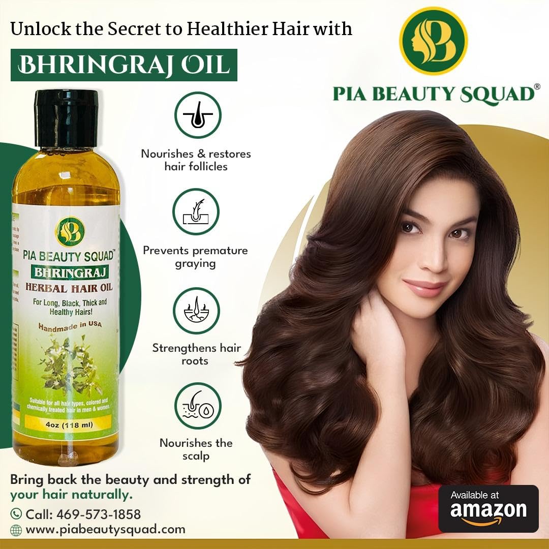 Onion & Bhringraj Hair Oil Combo for Hair Growth & Scalp Care – Natural Treatment for Thinning Hair, Dandruff & Split Ends | Daily Hair Care Routine