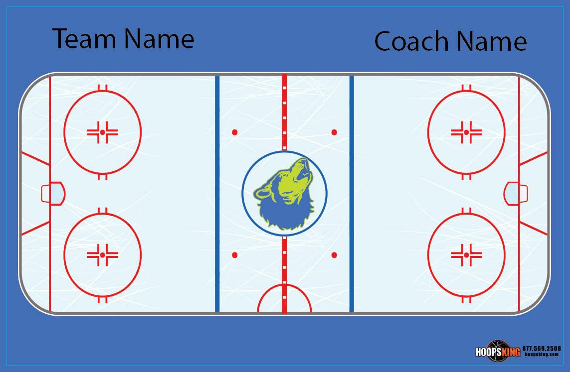 Custom Hockey Locker Room Whiteboard 36
